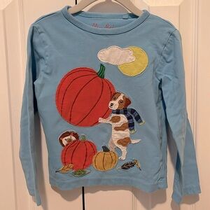 Mini Boden long sleeve shirt with appliqué